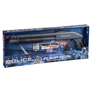 Police Pumpgun med lyde og lys